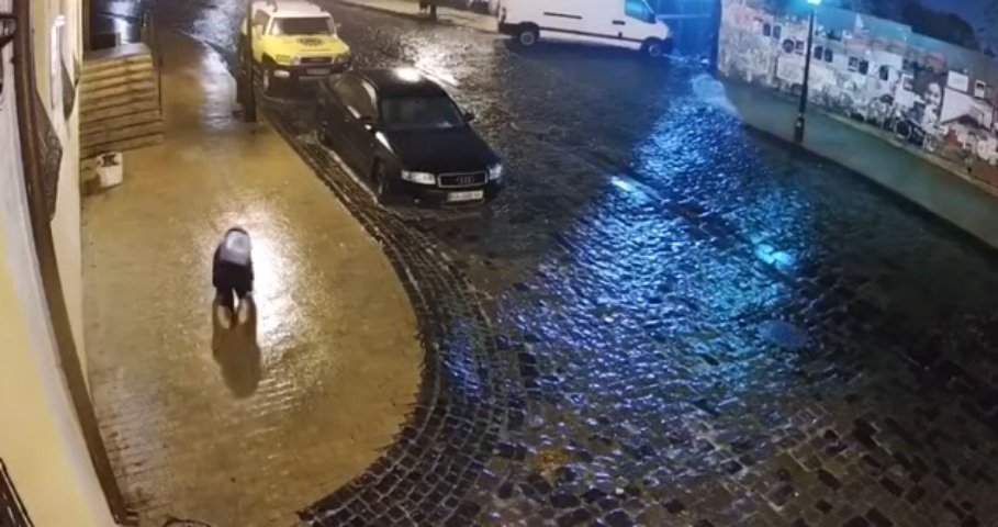 Киевская девочка, ставшая героиней Сети из-за гололеда, рассказала как одолевала Андреевский спуск