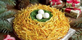 Новорічний салат “Гніздо глухаря“: рецепт смачної закуски на святковий стіл - today.ua