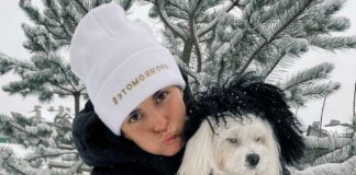 Настя Каменских показала, как развлекается на снежных горках с мамой и сыном Потапа - today.ua