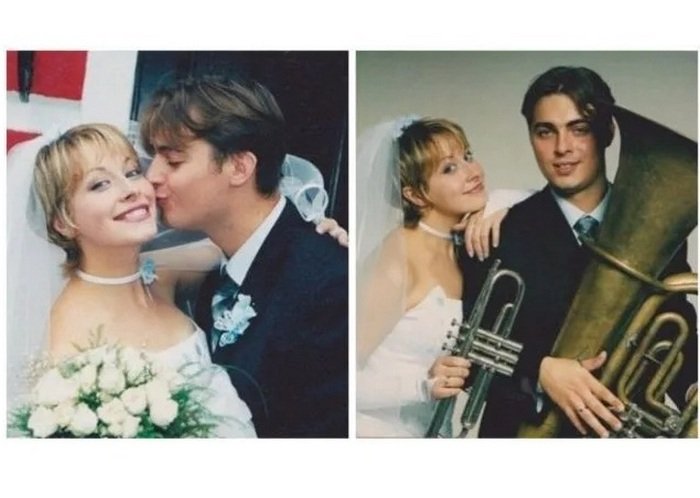 У Мережі з'явилися фото з весілля Олени Кравець 18 років тому