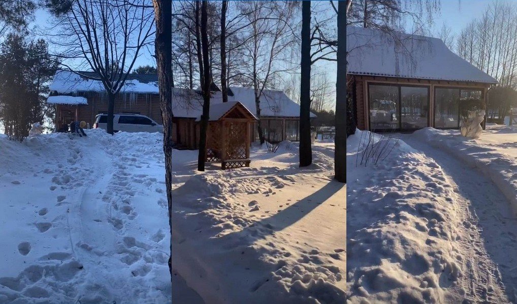 Оля Полякова показала зимнюю сказку в своем доме на полуострове