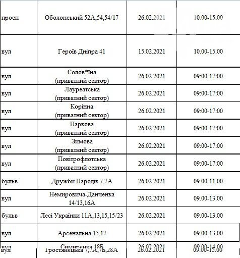 Масові відключення електрики в Києві: графік і адреси тих, хто залишиться без світла