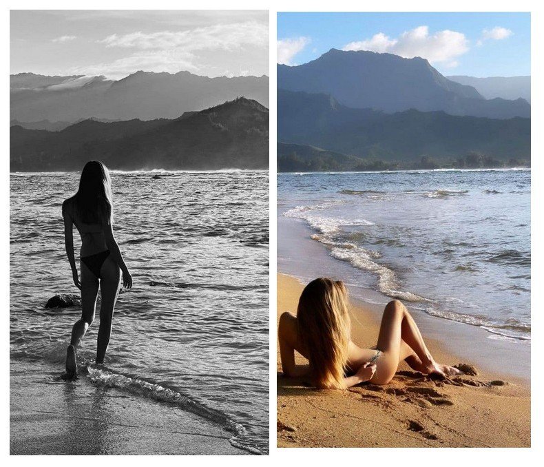 Онучка Софії Ротару влаштувала гарячу фотосесію на пляжі на Гаваях