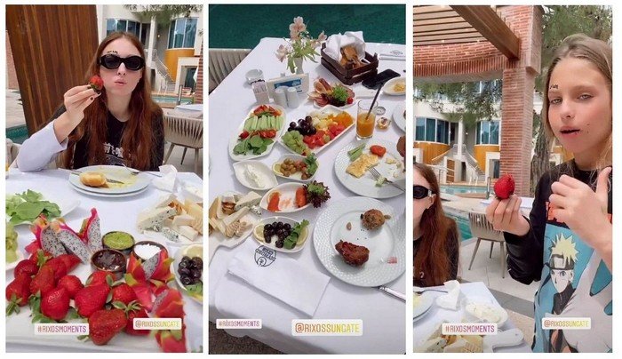 Оля Полякова показала, как отдыхает в Турции с мамой и дочерьми