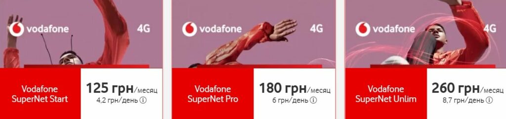 Vodafone збільшив абонплату в трьох популярних тарифних планах