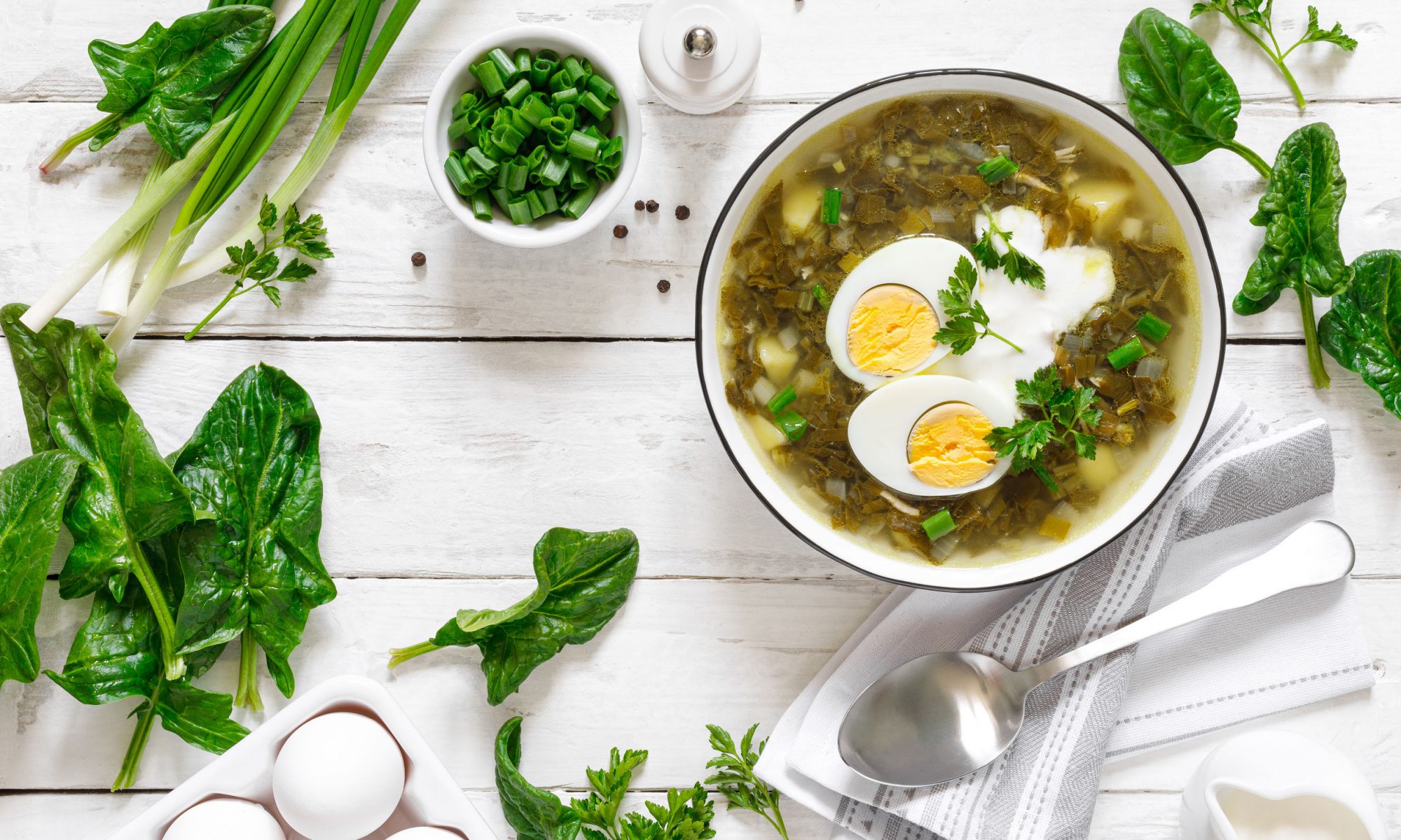 Зелений борщ на обід: секрети приготування смачної весняної страви 