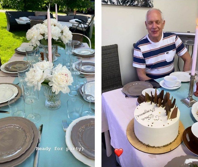 Катя Осадчая показала счастливые фото с празднования дня рождения папы