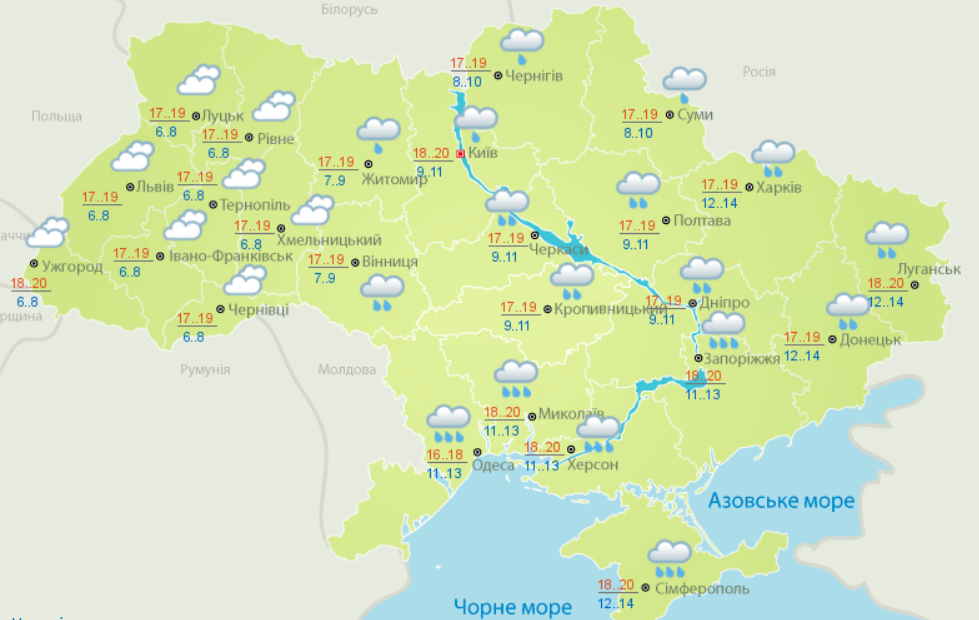 Україну на початку червня накриють зливи та грози: які області затопить