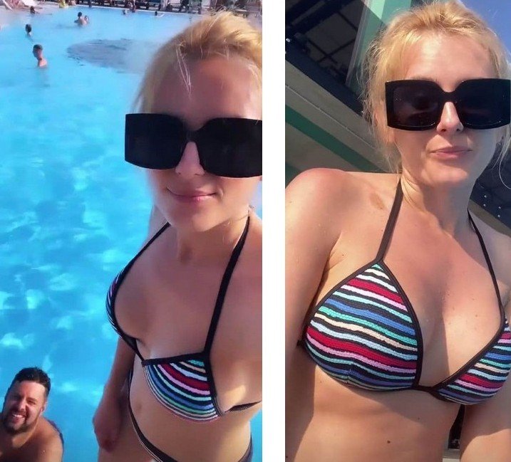 Ирина Федишин открыла плавательный сезон и похвасталась стройной фигурой в бикини