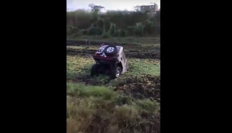“Думал лужайка“: Land Rover попал в болото (видео)  - today.ua