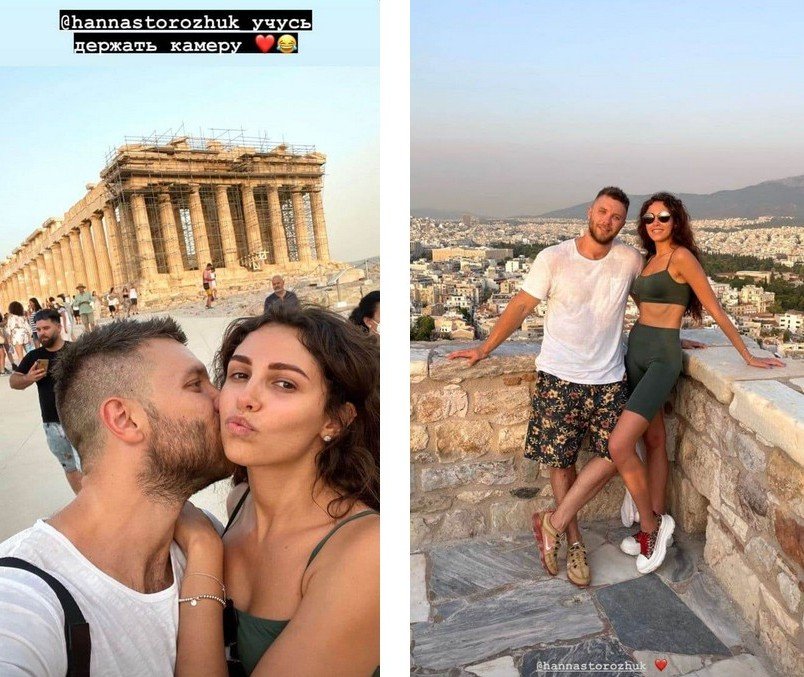 “Холостяк“ Михаил Заливако и Анна Богдан похвастались романтичными фото из Греции