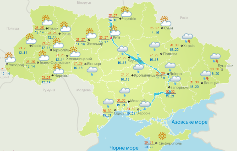 Украину зальют сильные ливни с грозами: синоптики рассказали о погоде на первую неделю августа   