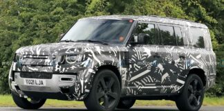 Шпионы заметили на тестах новый Land Rover Defender 130 - today.ua