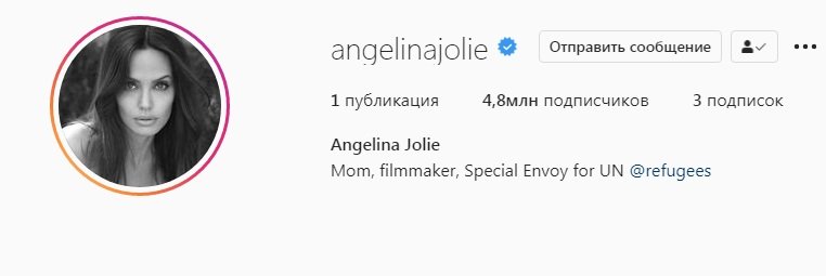 Анджеліна Джолі побила світовий рекорд після реєстрації в Інстаграм