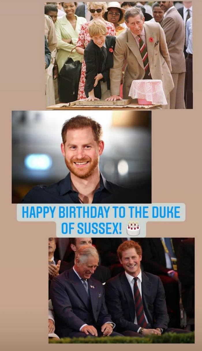 Королевская семья поздравила принца Гарри с днем рождения