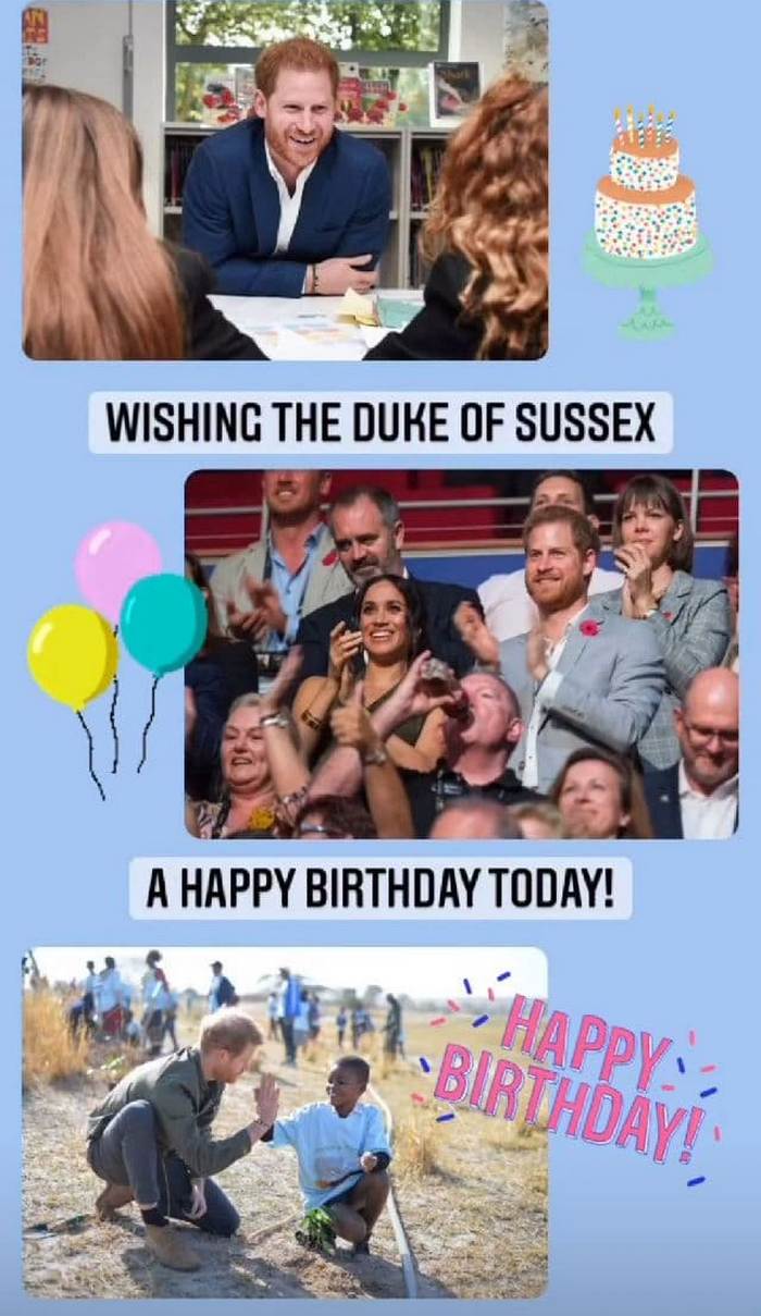 Королевская семья поздравила принца Гарри с днем рождения