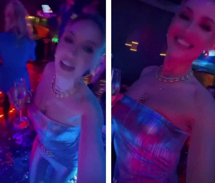 Вечірка диско: Леся Нікітюк в облягаючому блискучому комбінезоні показала, як відзначила день народження