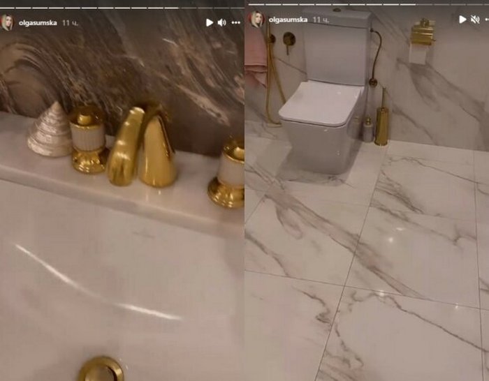 Ольга Сумська похвалилася інтер'єром своєї нової квартири з мармуровою підлогою і золотими кранами - today.ua
