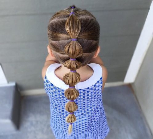 Стильные прически для девочек на каждый день: примеры хвостиков и кос на разную длину волос   