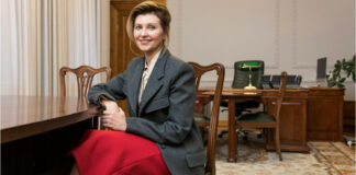 Олена Зеленська у трендовому коричневому пальті з елегантною брошкою сходила на ярмарок - today.ua