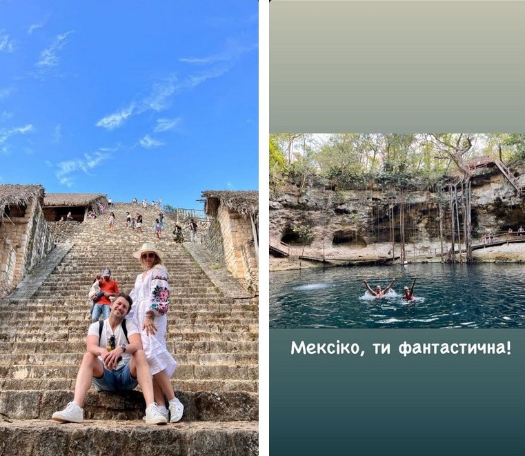 Дружина Сергія Притули у купальнику показала романтичні фото з ведучим із відпустки у Мексиці