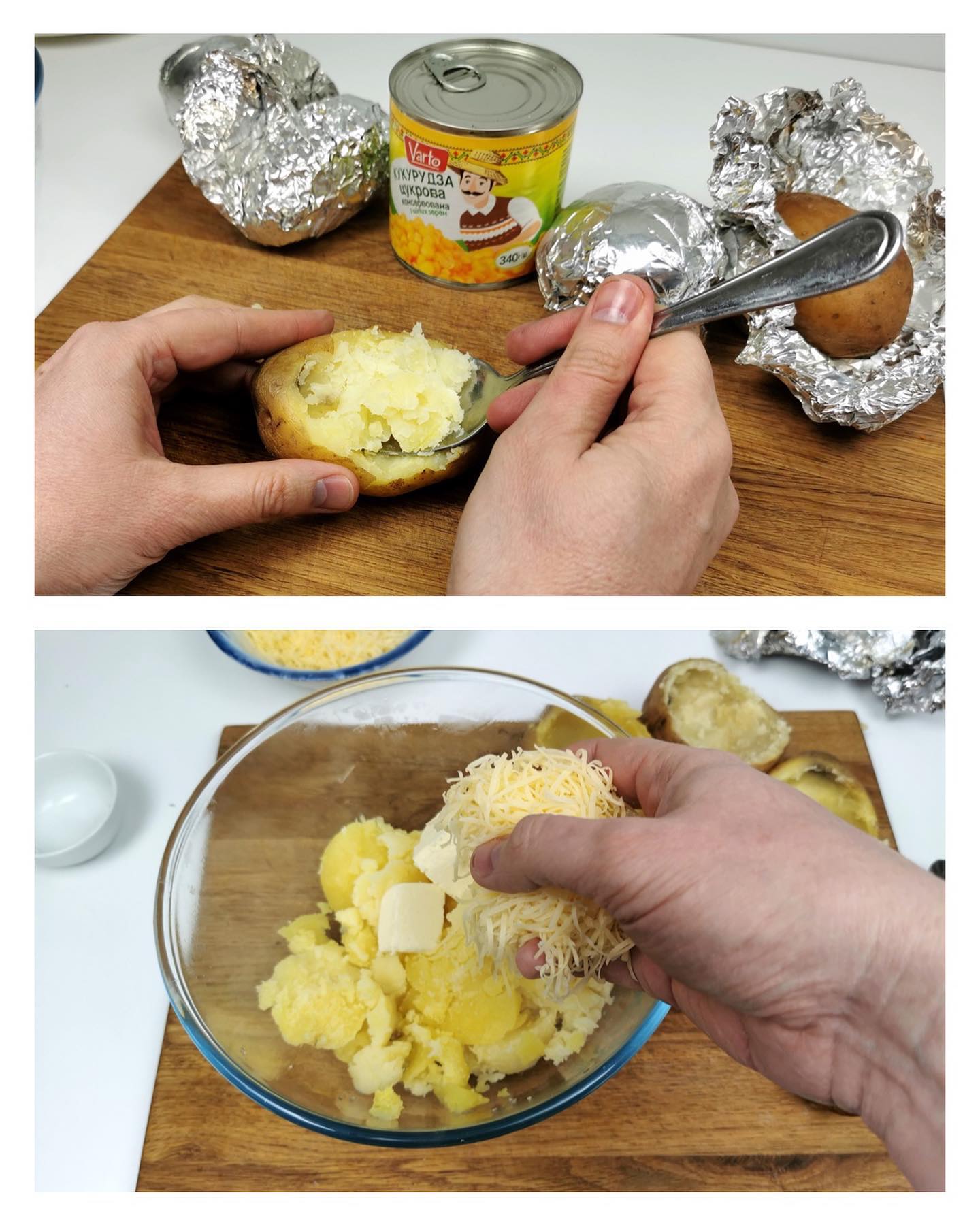 Запеченная картошка с кукурузой и сыром – рецепт к празднику Пасхи и на каждый день