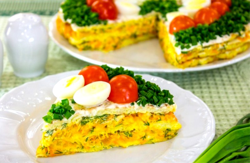 Кабачковый торт на обед: рецепт вкусного летнего блюда из сезонных овощей