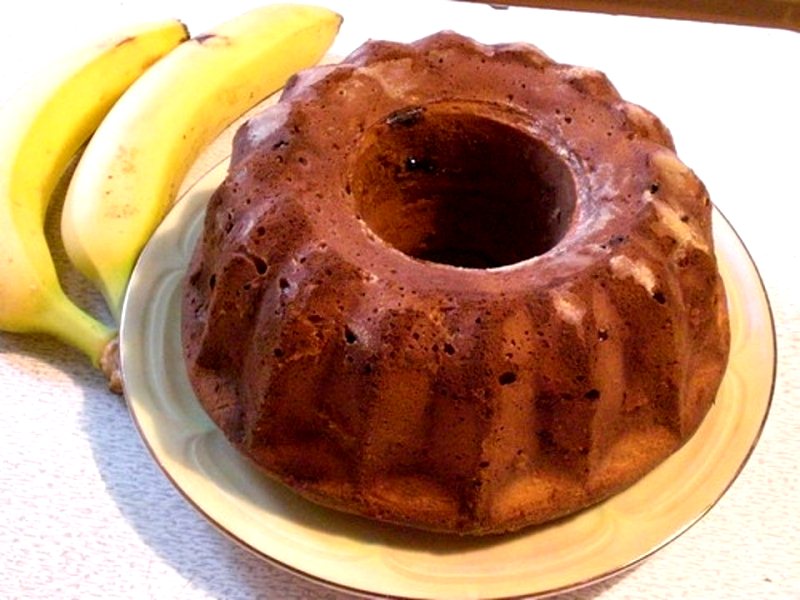 Шоколадно-банановый кекс: самый вкусный рецепт десерта на завтрак