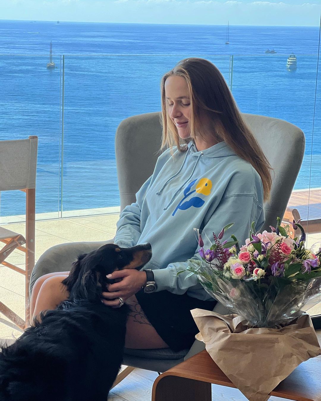Море цветов и “Наполеон“: Элина Свитолина показала, как ее поздравил с 28-летием муж-француз