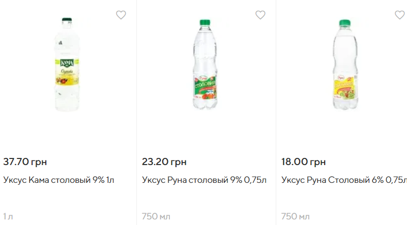 Українські супермаркети оновили ціни на сіль, соду та оцет у вересні: де дешевше купити продукти