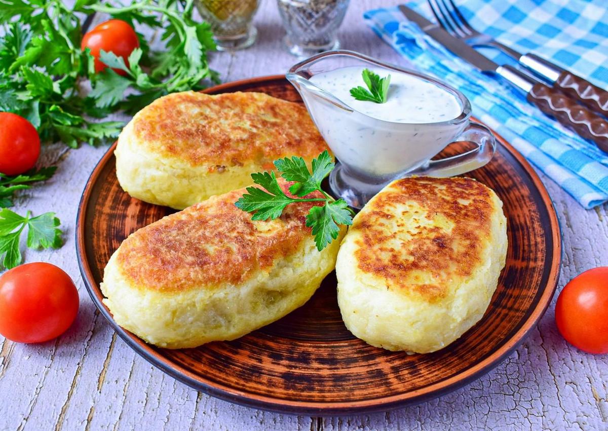 Зразы картофельные с мясом