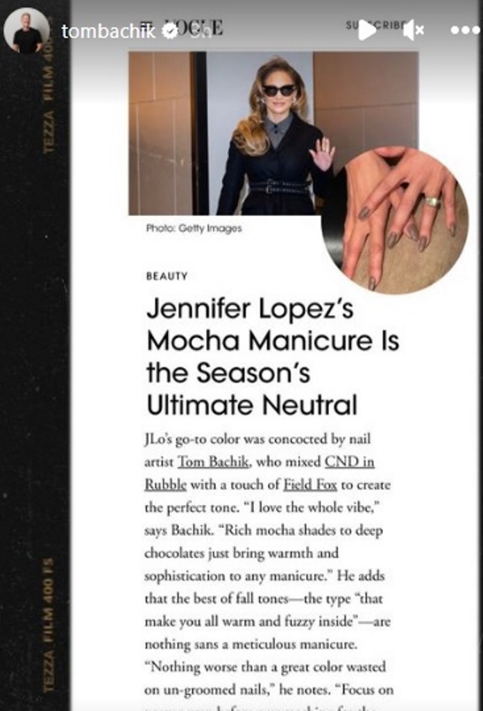 Самый модный маникюр осени 2022: Дженнифер Лопес показала трендовый дизайн ногтей 