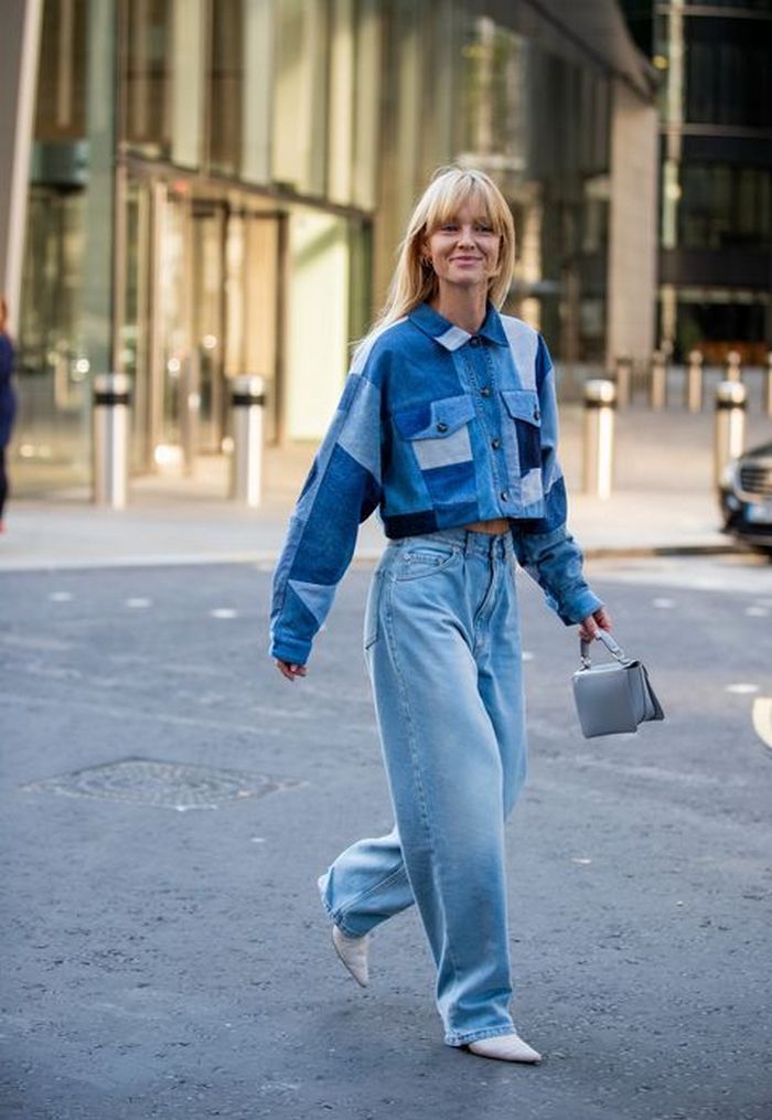 Тотал деним: самая красивая украинка Анна Неплях показала, как стильно носить джинсы с джинсовой рубашкой