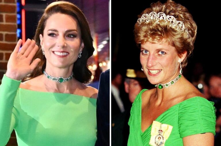 В зеленом платье и изумрудах: Кейт Миддлтон повторила культовый образ принцессы Дианы - today.ua