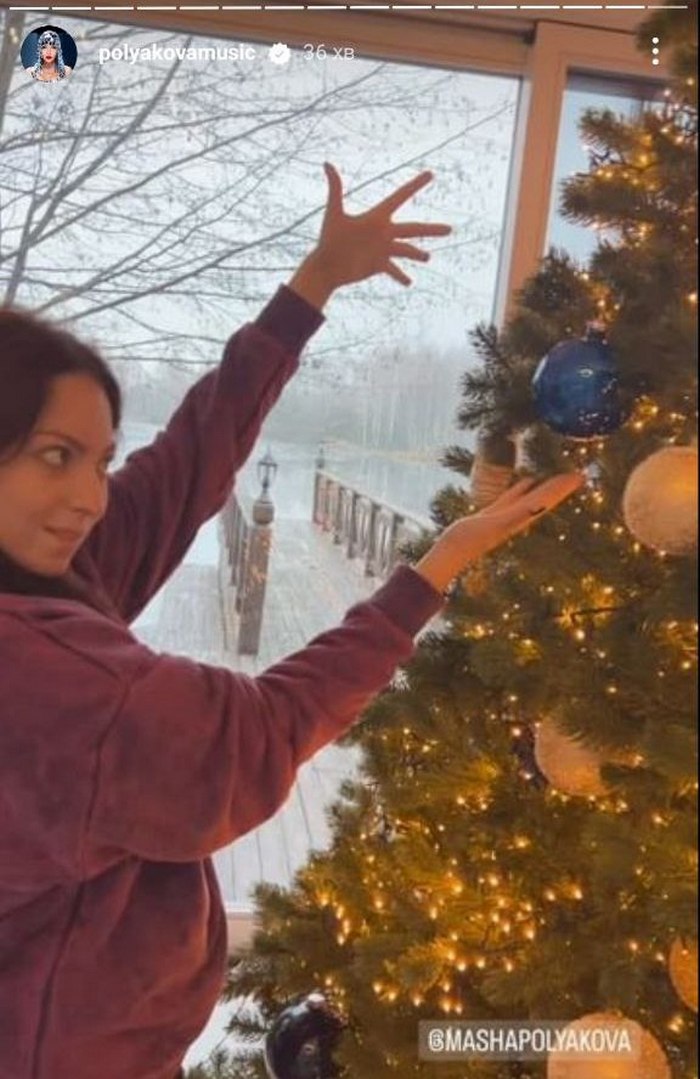 “Боже, как красиво“: Оля Полякова показала, как нарядила елку в патриотических цветах