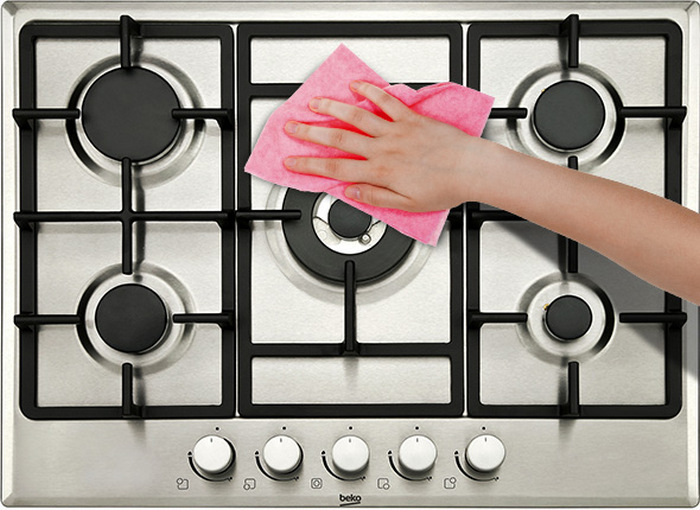 Два дешевых кухонных средства, которые помогут легко и быстро отмыть решетку газовой плиты от жира