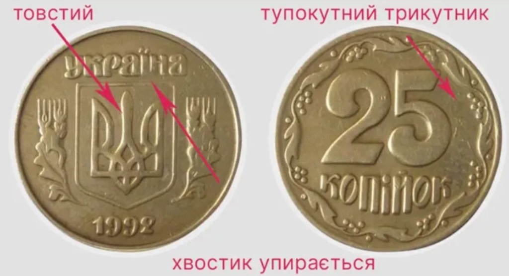 В Украине три монеты номиналом 25 копеек продают за 5562 доллара: в чем их особенность 