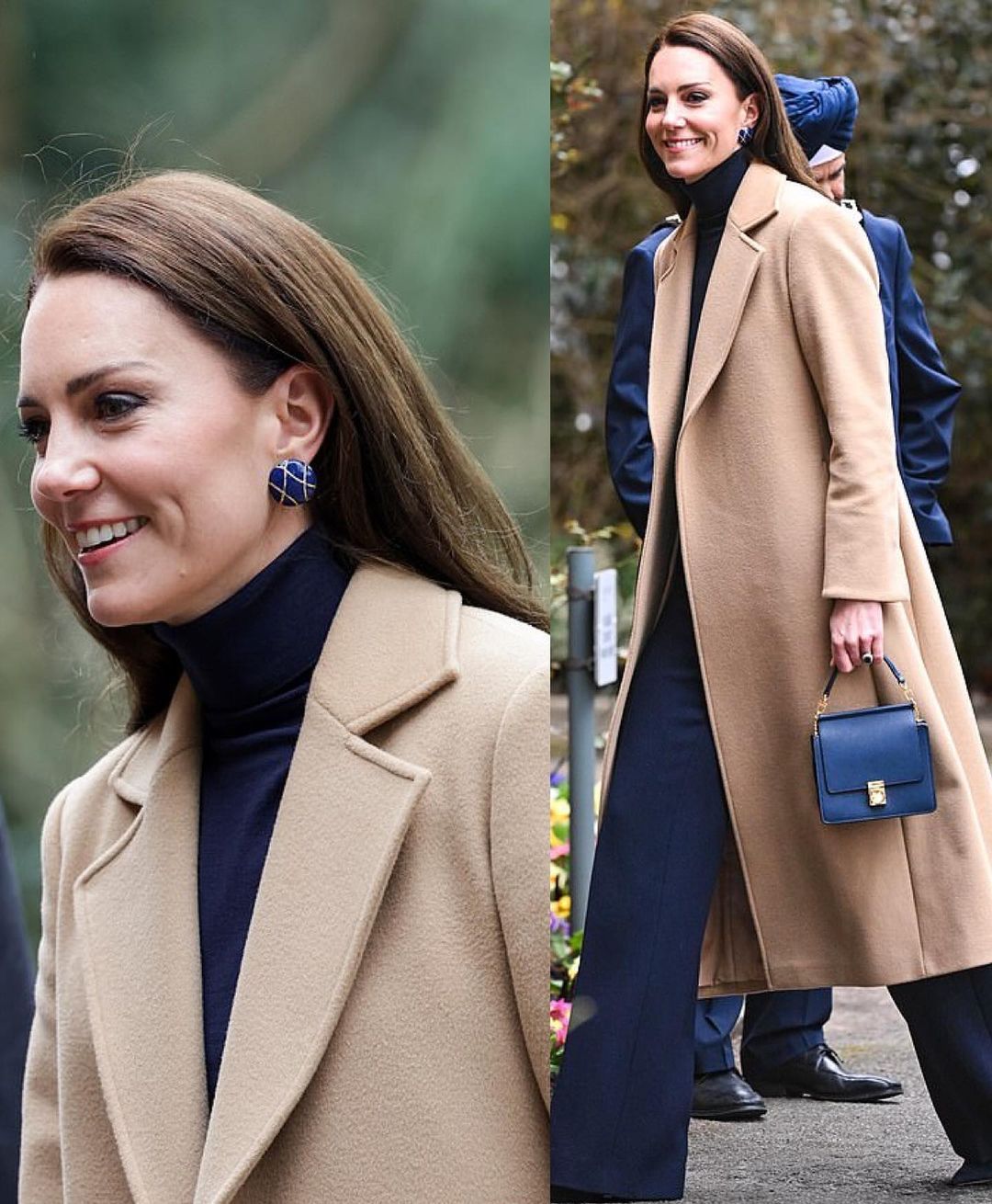 Темно-синий и беж: Кейт Миддлтон показала самое красивое сочетание цветов на весну 2023 - today.ua