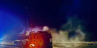 Под Киевом сгорел автовоз с кроссоверами Renault  - today.ua