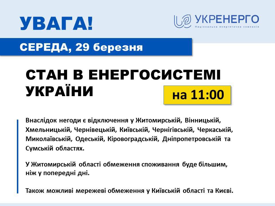В Укрэнерго сообщили важную информацию об отключениях электроэнергии весной и летом