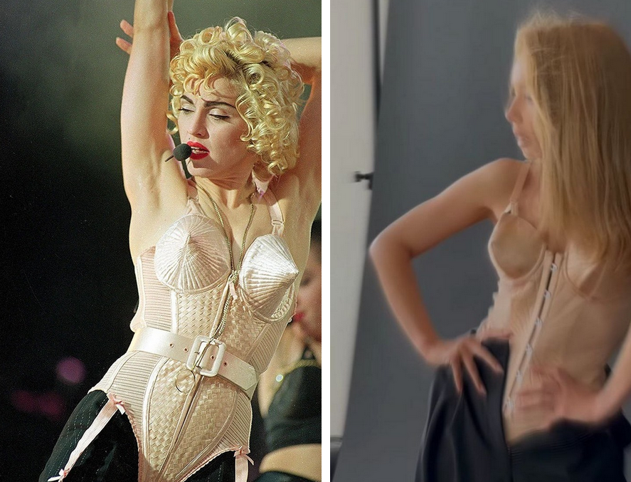 Как у Мадонны в молодости: Тина Кароль засветила смелый корсет с грудями-конусами