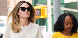 Юбка-карандаш и трендовый объемный свитер: Анджелина Джоли появилась с дочерью в Нью-Йорке - today.ua