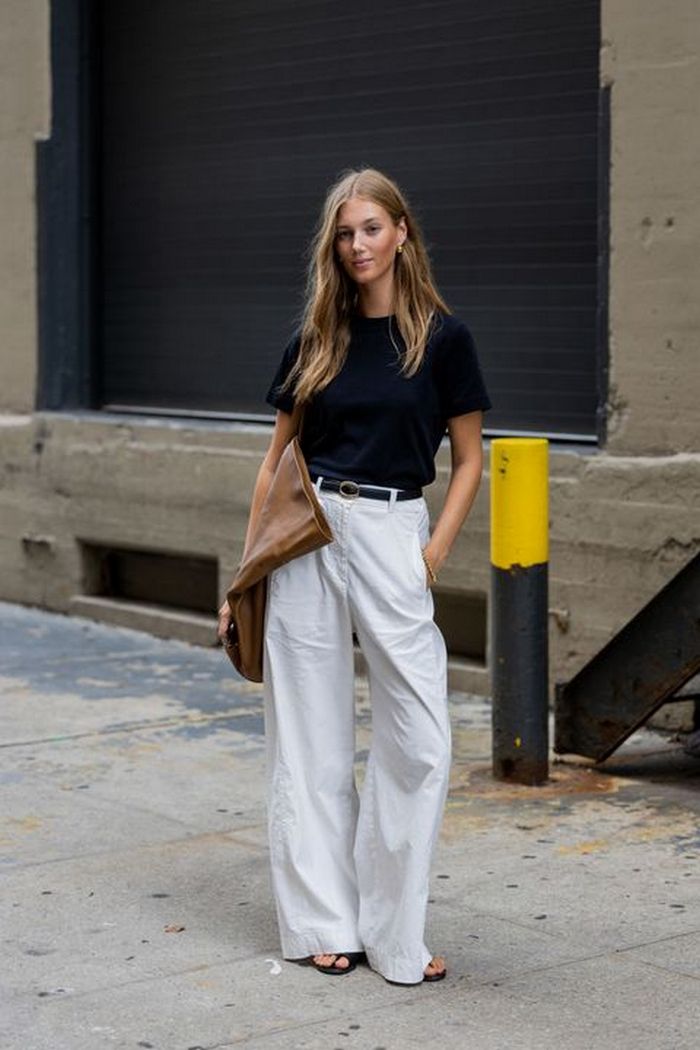 Надя Дорофєєва показала, як стильно носити широкі трендові джинси влітку