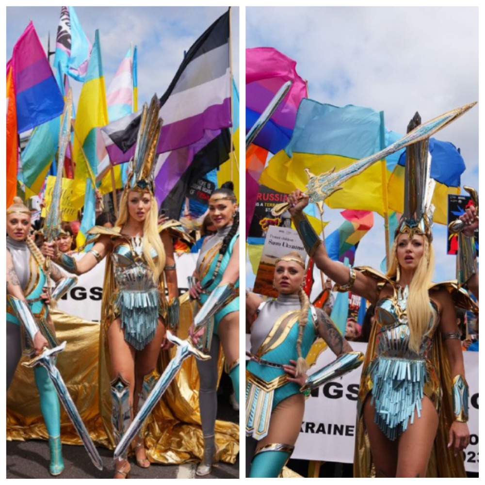 В сверкающем боди с трезубцем и мечем: Оля Полякова возглавила ЛГБТ-прайд в Лондоне