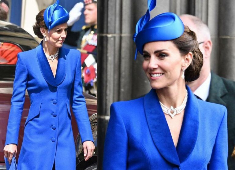 У сапфірово-синьому: Кейт Міддлтон з'явилася на другій коронації Чарльза III у Шотландії - today.ua