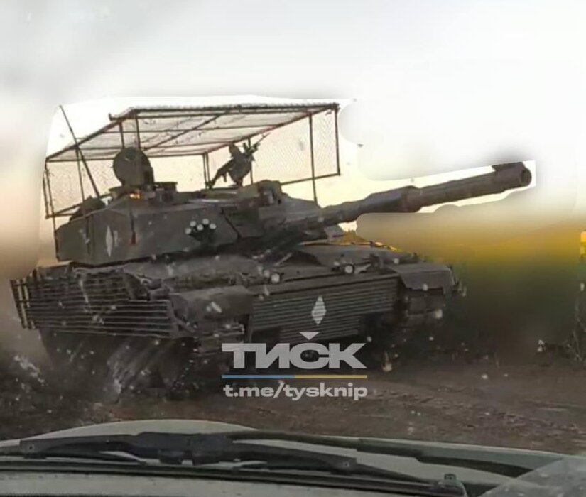В Украине танки Challenger 2 получили дополнительную броню