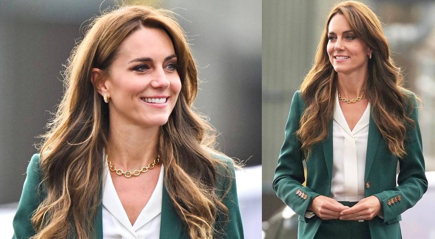 В изумрудном костюме и трендовых украшениях: Кейт Миддлтон совершила редкий выход в свет - today.ua