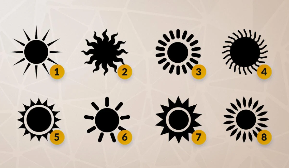 Выберите одно солнце на рисунке: психологический тест на определение сильных сторон личности - today.ua