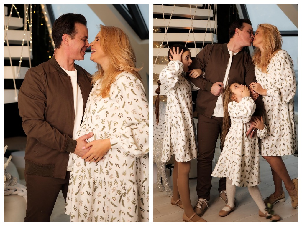 Лилия Ребрик показала стильное платье для беременных на новых семейных фото