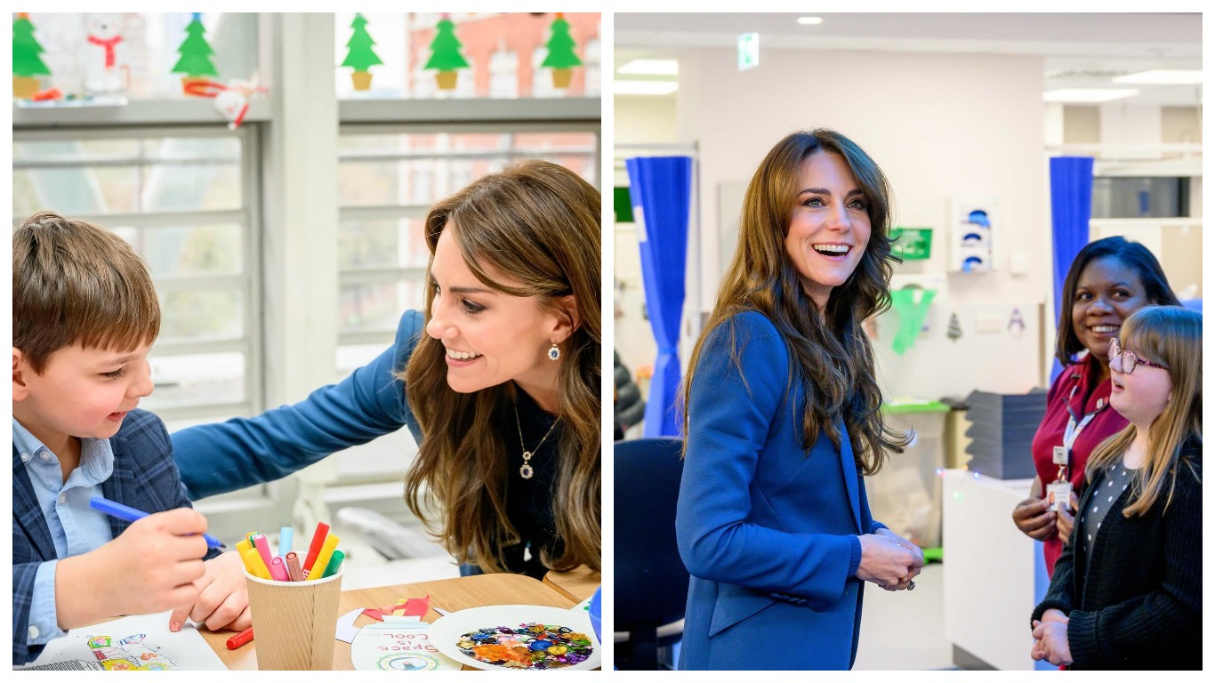 В монохромном образе и украшениях принцессы Дианы: Кейт Миддлтон посетила детскую больницу В монохромном образе и украшениях принцессы Дианы: Кейт Миддлтон посетила детскую больницу - today.ua